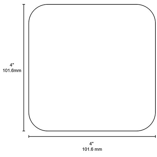 Etiqueta Adhesiva 4 x 4